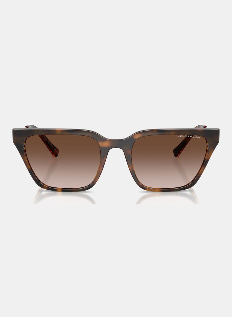 ارماني اكسشينج نظارة شمسية بإطار كامل شكل غير منتظم 0AX4158S - Image 5